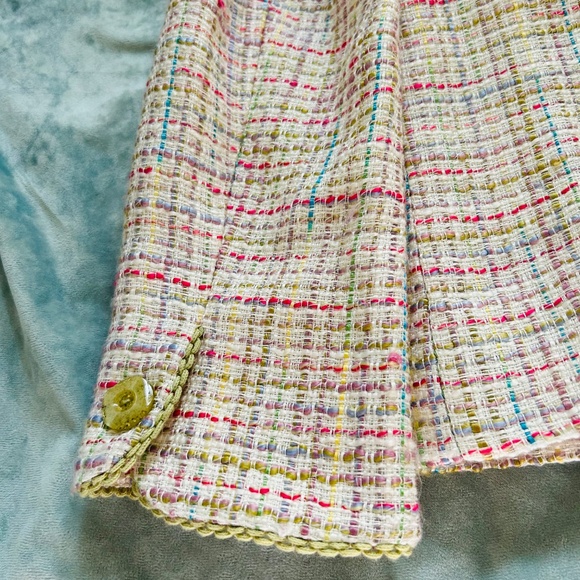 Vintage Henry Lee multi-colored tweed blazer! Size 14! - Picture 9 of 10